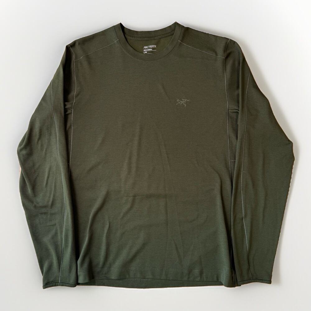 Arc'teryx Cormac Crew Shirt Large Green Long Sleeve Minimalist Gorpcore Outdoors